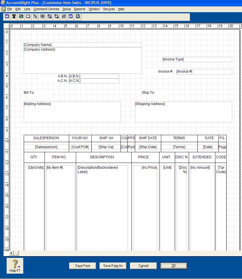 Tax Inclusive and Tax Extended Invoice Layouts