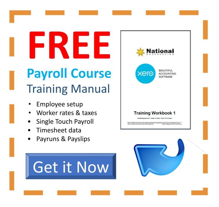 FREE Payroll Training Course manual for National Bookkeeping Career Academy online Xero Certificate Courses - 123 Group Pty Ltd