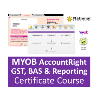 MYOB AccountRight GST, BAS & Reporting Accounting Training Courses - Industry Accredited, Employer Endorsed - CTO