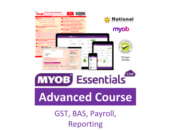 MYOB Essentials Advanced Training Courses, incl Payroll Administration Course - Industry Accredited, Employer Endorsed, FREE Career Academy - CTO